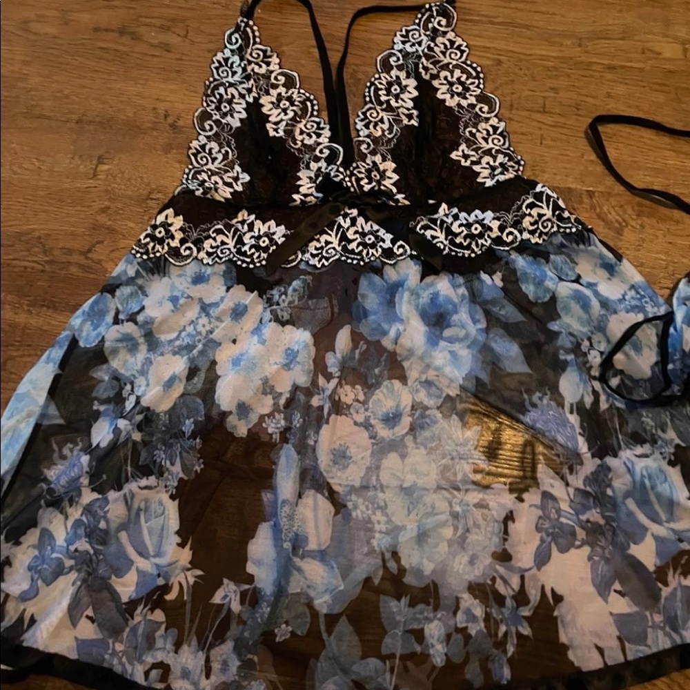 Gorgeous 2X lingerie set flyaway open back new - Picture 2 of 7